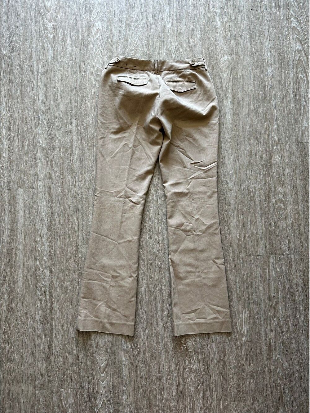 Express Women's Beige Straight Leg Work Pants - Picture 2 of 3
